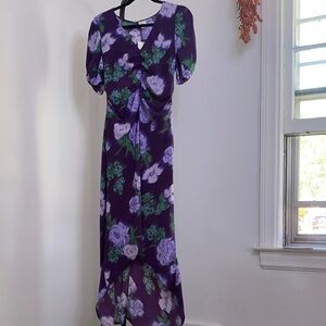 A New Day Purple Floral Midi Dress